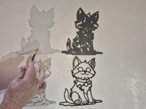 Painted layers oo he Kitten design