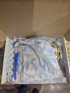 Opening keepsake kit